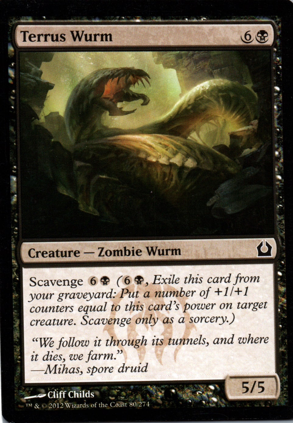 Terrus Wurm - Return to Ravnica - 80 - Front
