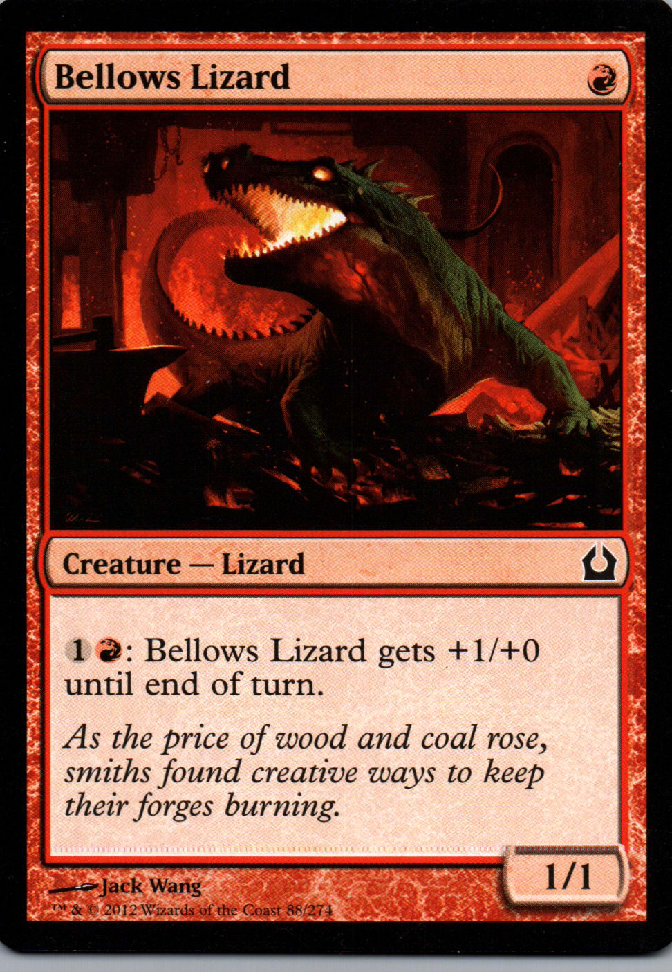 Bellows Lizard - Return to Ravnica - 88 - Front