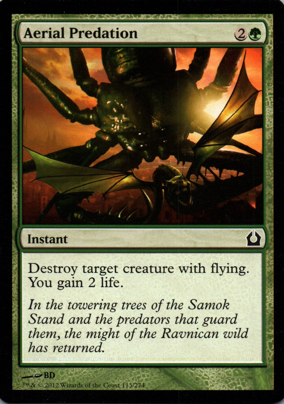 Aerial Predation - Return to Ravnica - 113 - Front