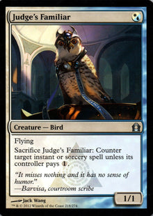 Judge's Familiar - Return to Ravnica - 218 - Front