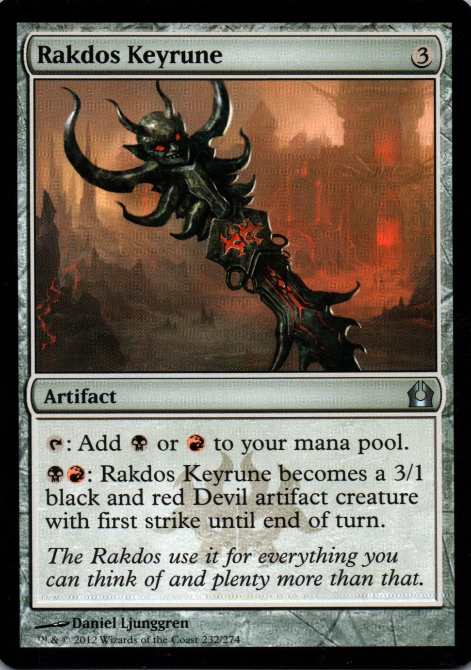 Rakdos Keyrune - Return to Ravnica - 232 - Front