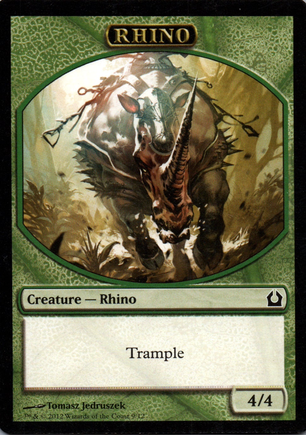 Rhino - Return to Ravnica Tokens - 9 - Front