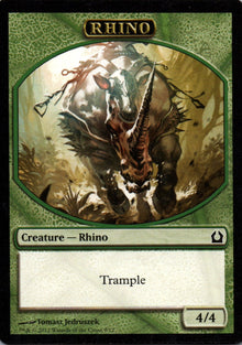 Rhino - Return to Ravnica Tokens - 9 - Front