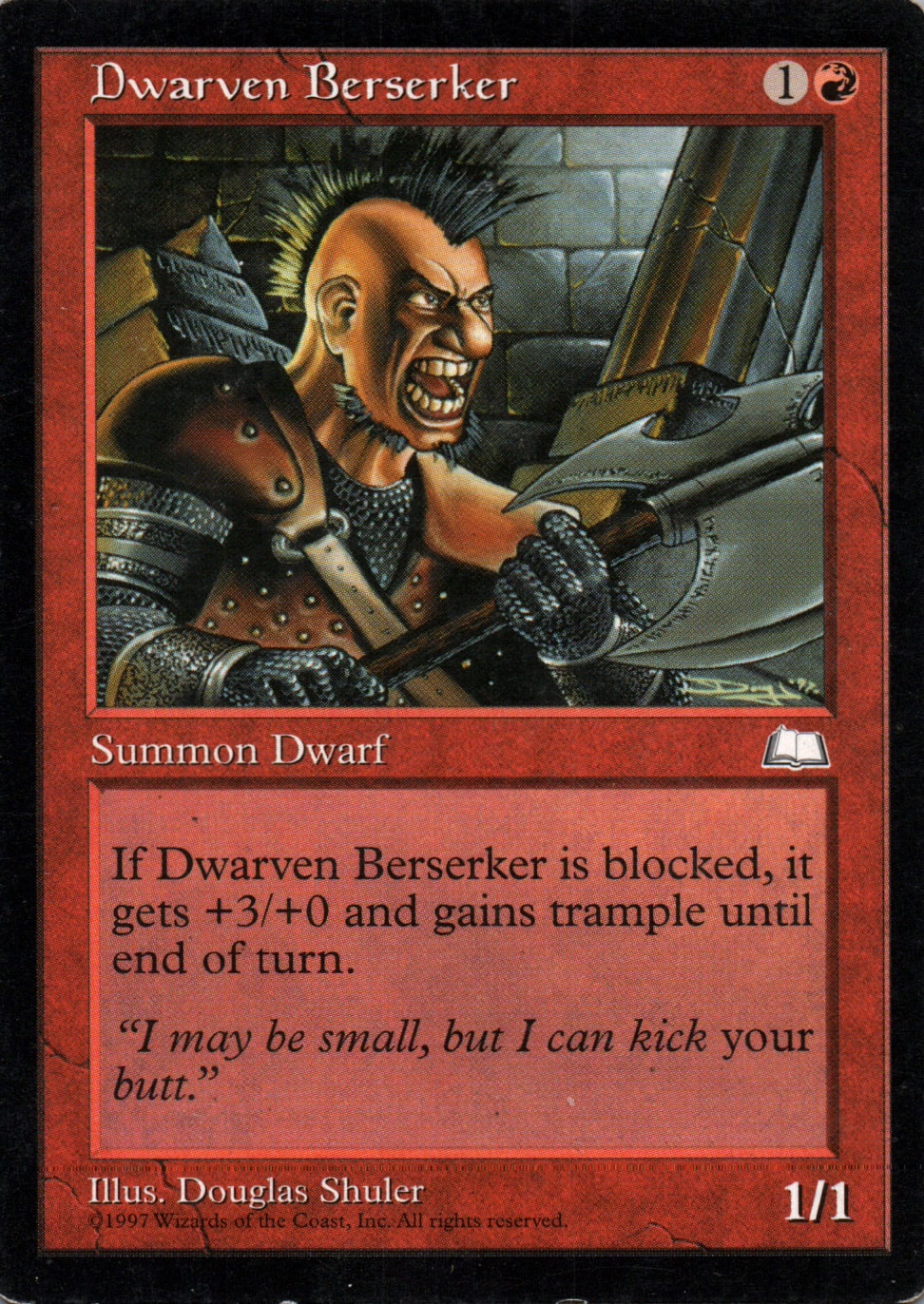 Dwarven Berserker - Weatherlight - 97 - Front