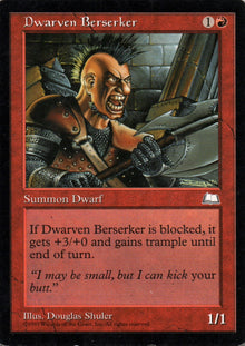 Dwarven Berserker - Weatherlight - 97 - Front