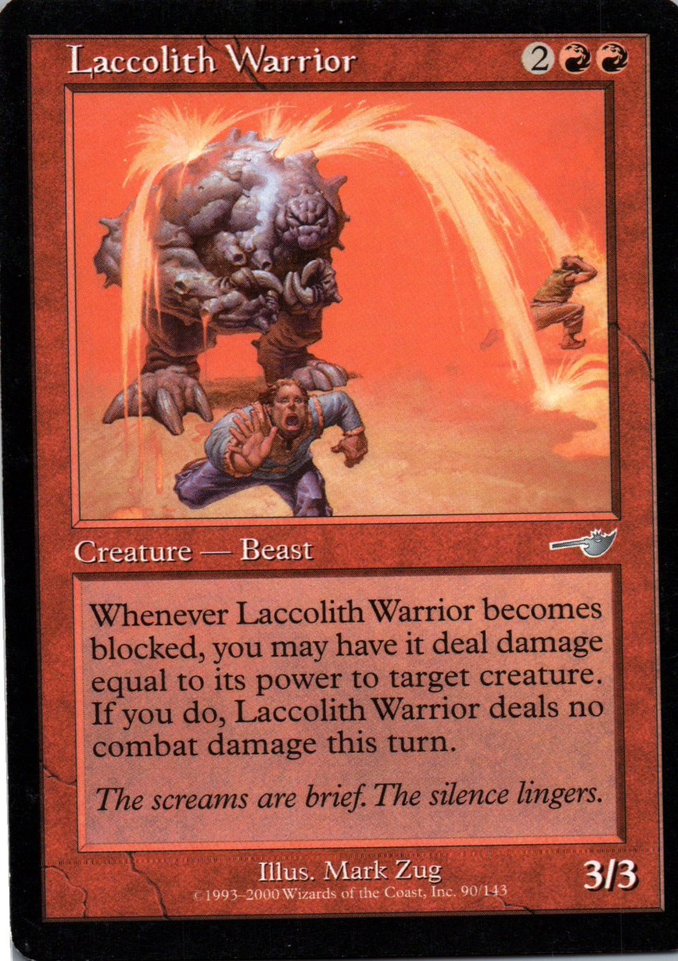 Laccolith Warrior - Nemesis - 90 - Front
