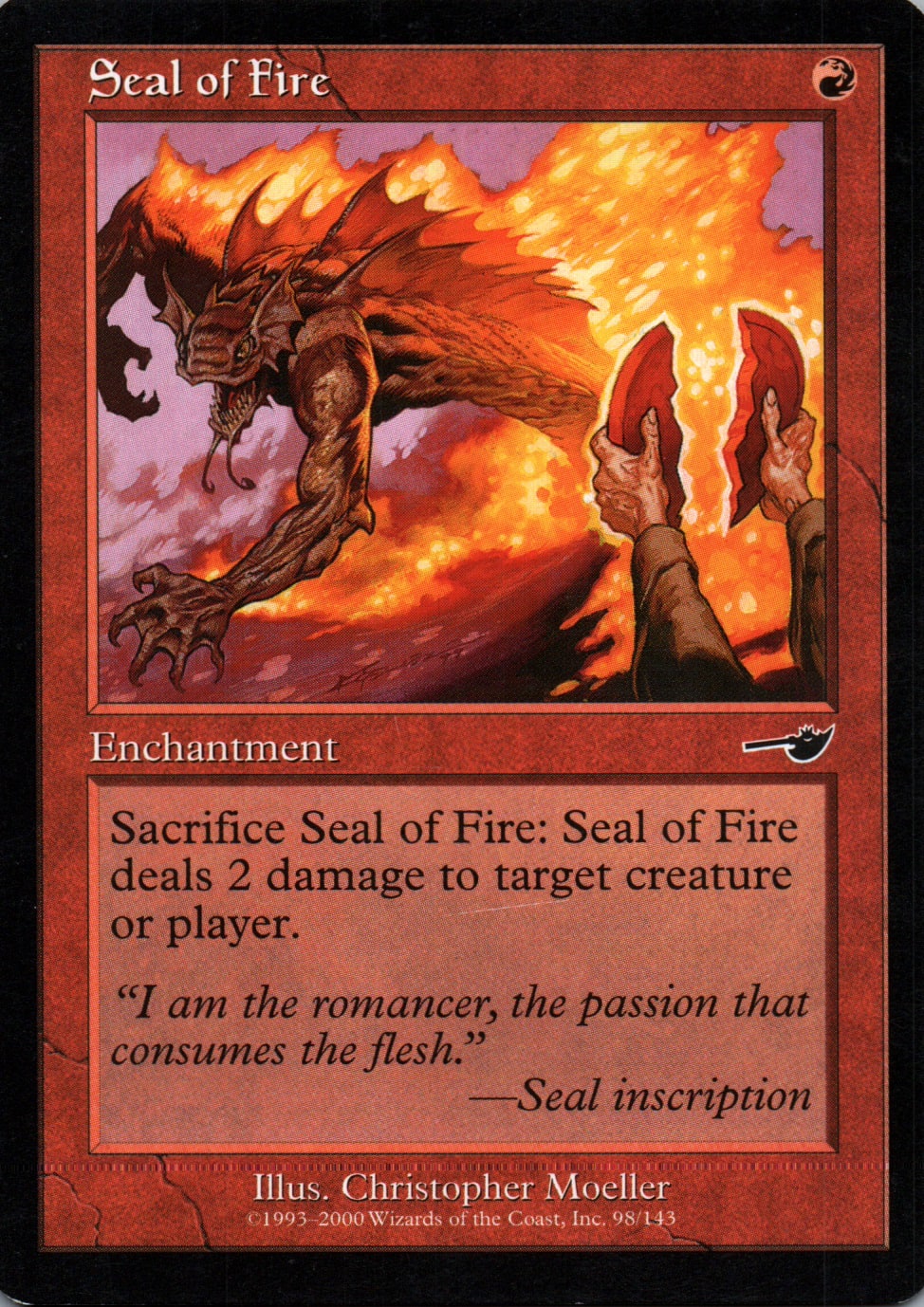Seal of Fire - Nemesis - 98 - Front