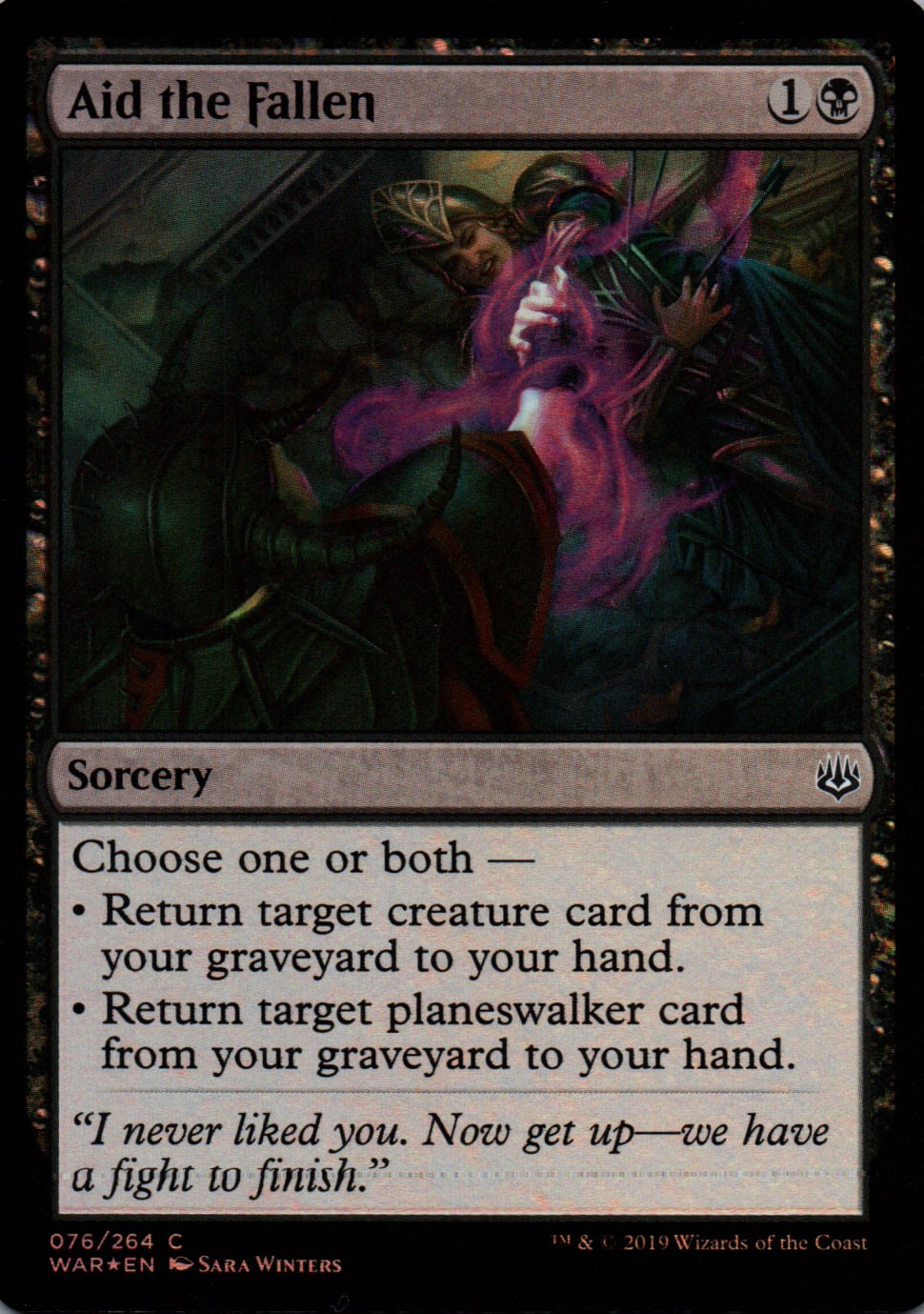 Aid the Fallen - War of the Spark - 76 - Front