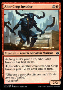 Ahn-Crop Invader - War of the Spark - 113 - Front