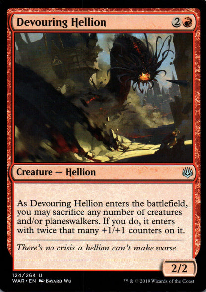 Devouring Hellion - War of the Spark - 124 - Front