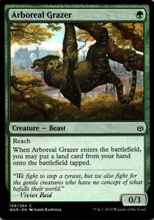 Arboreal Grazer - War of the Spark - 149 - Front