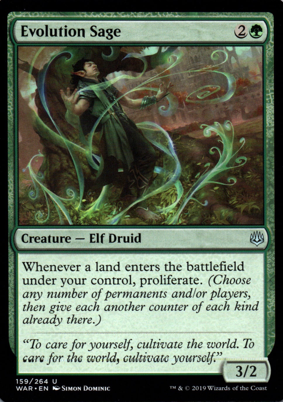 Evolution Sage - War of the Spark - 159 - Front
