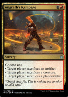 Angrath's Rampage - War of the Spark - 185 - Front