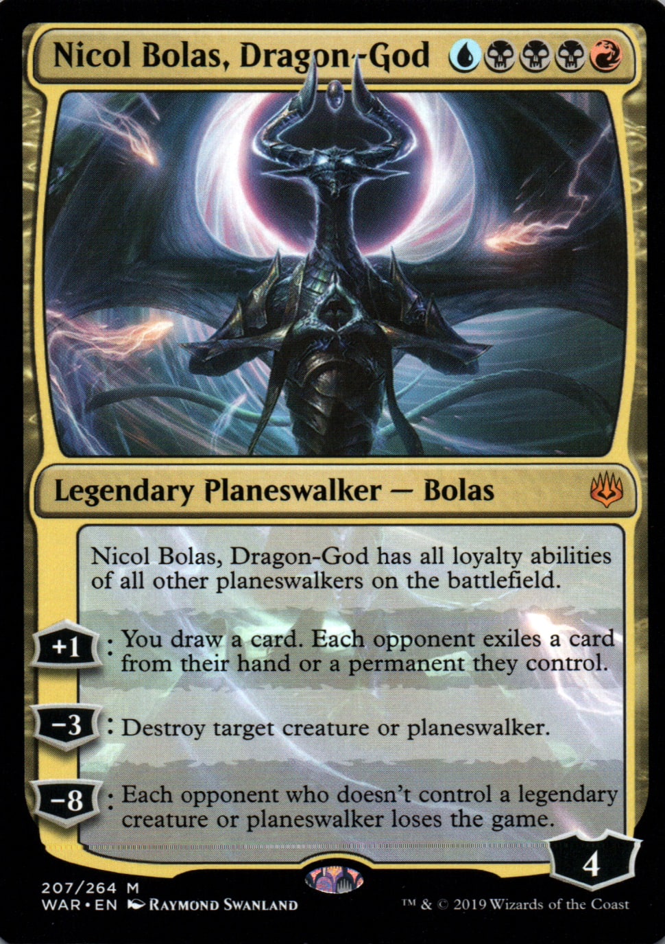 Nicol Bolas, Dragon-God - War of the Spark - 207 - Front