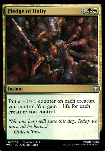 Pledge of Unity - War of the Spark - 210 - Front