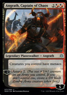 Angrath, Captain of Chaos - War of the Spark - 227 - Front