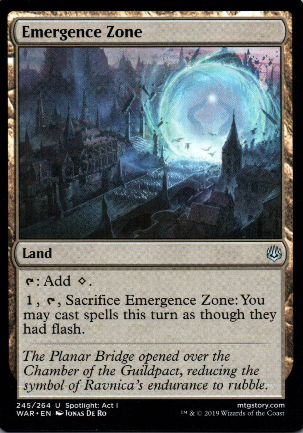 Emergence Zone - War of the Spark - 245 - Front