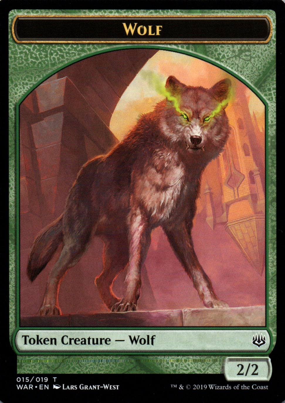 Wolf - War of the Spark Tokens - 15 - Front