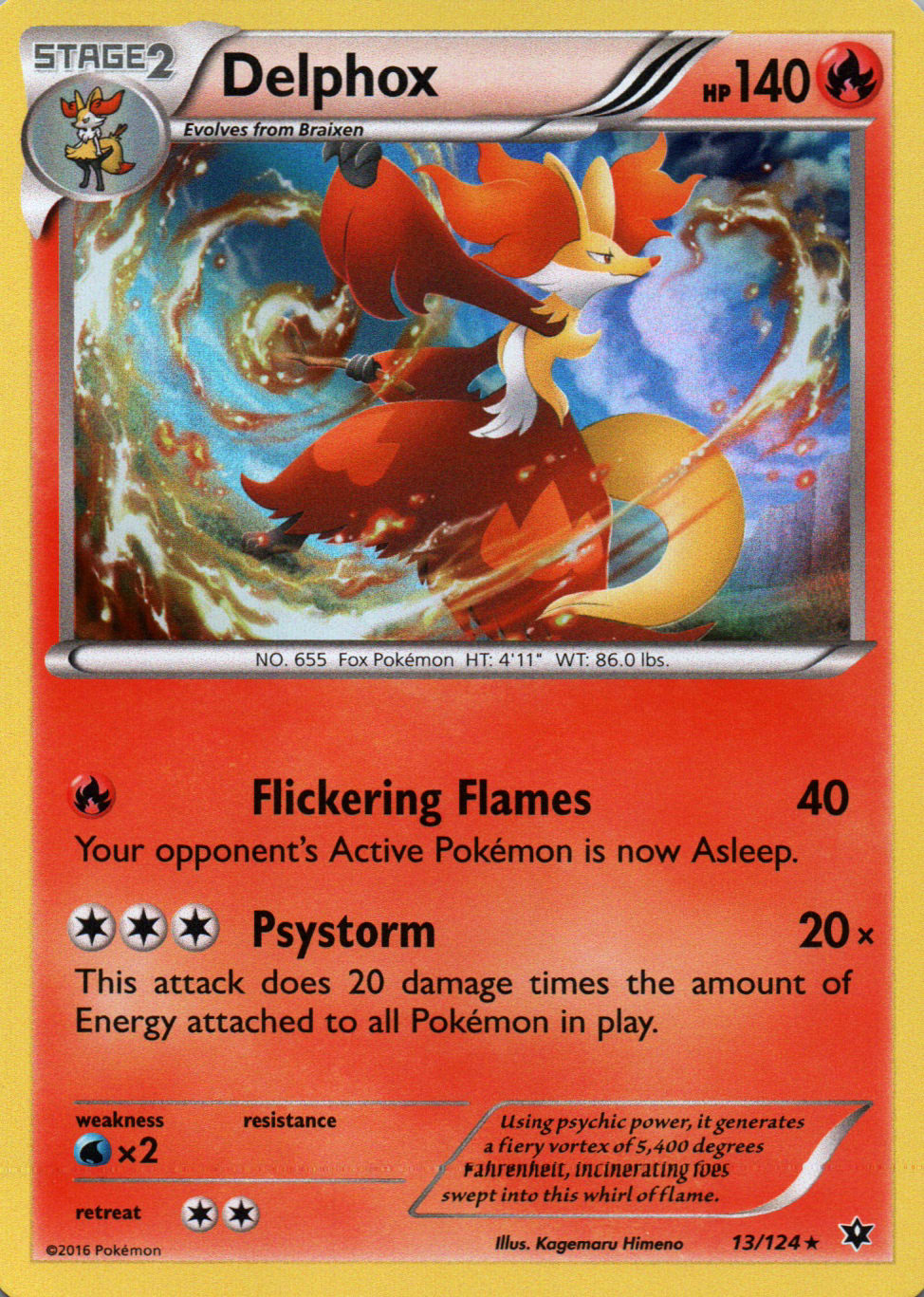 Delphox - Fates Collide - 13 - Front