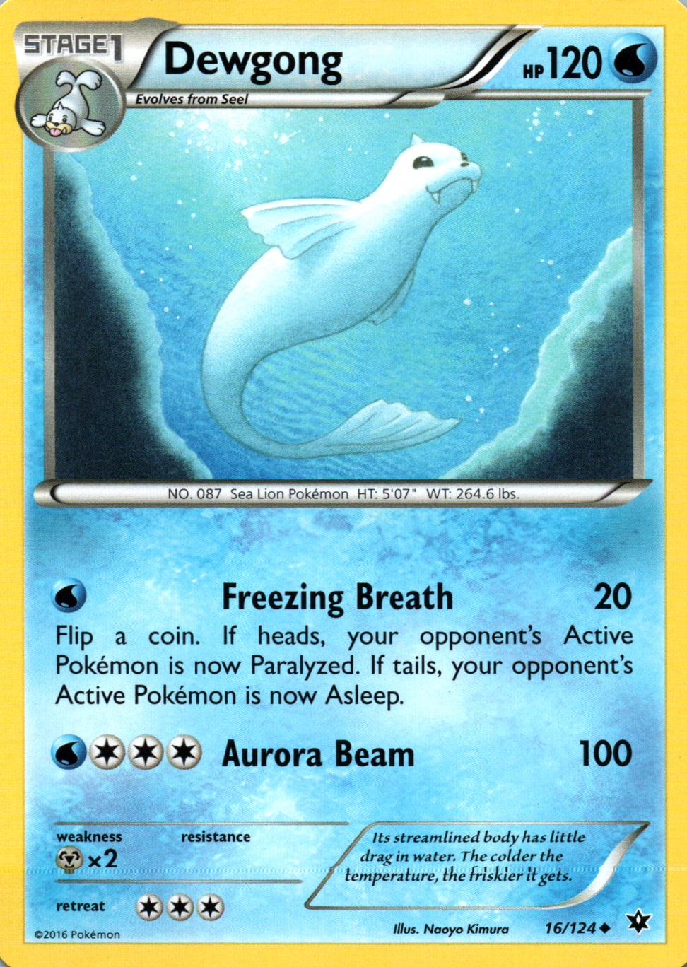 Dewgong - Fates Collide - 16 - Front