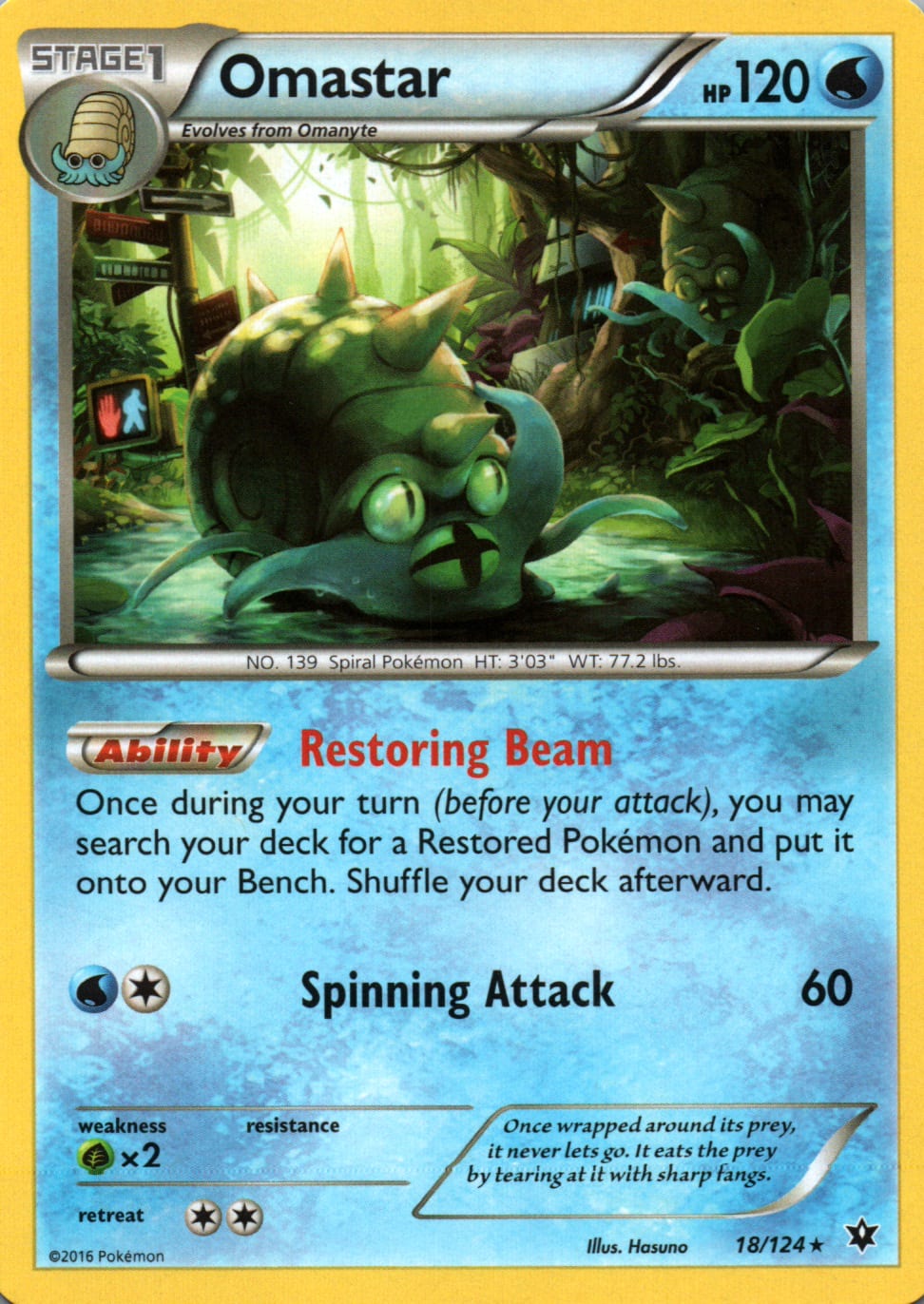 Omastar - Fates Collide - 18 - Front