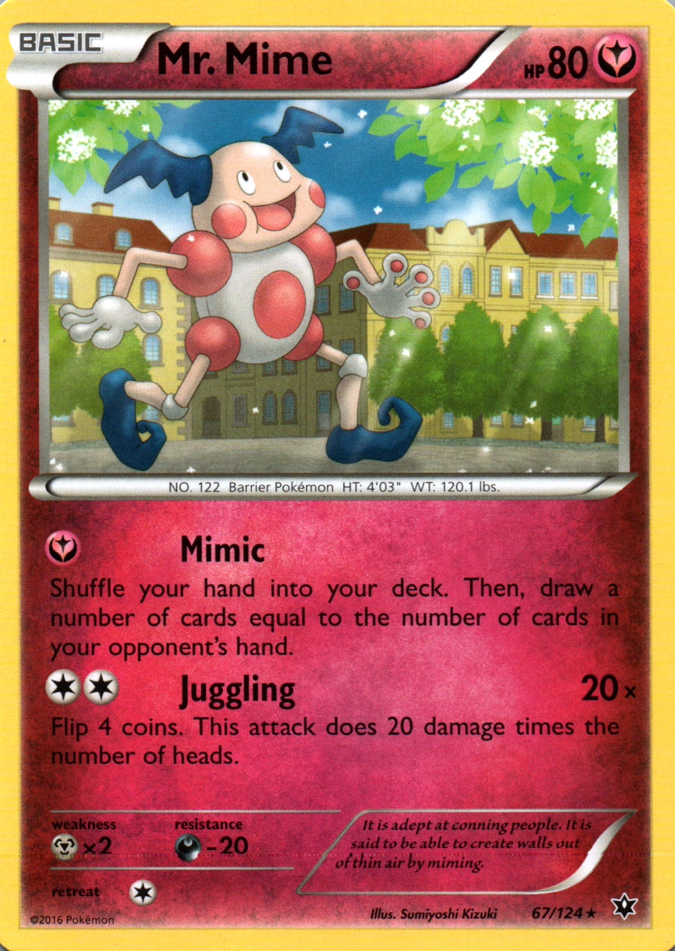 Mr. Mime - Fates Collide - 67 - Front