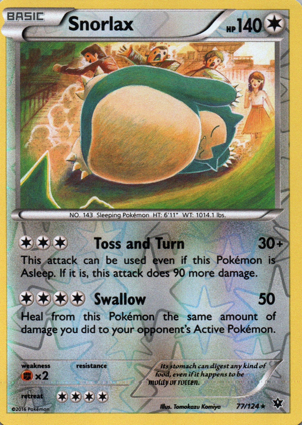 Snorlax - Fates Collide - 77 - Front