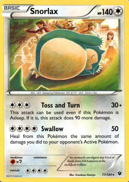 Snorlax - Fates Collide - 77 - Front