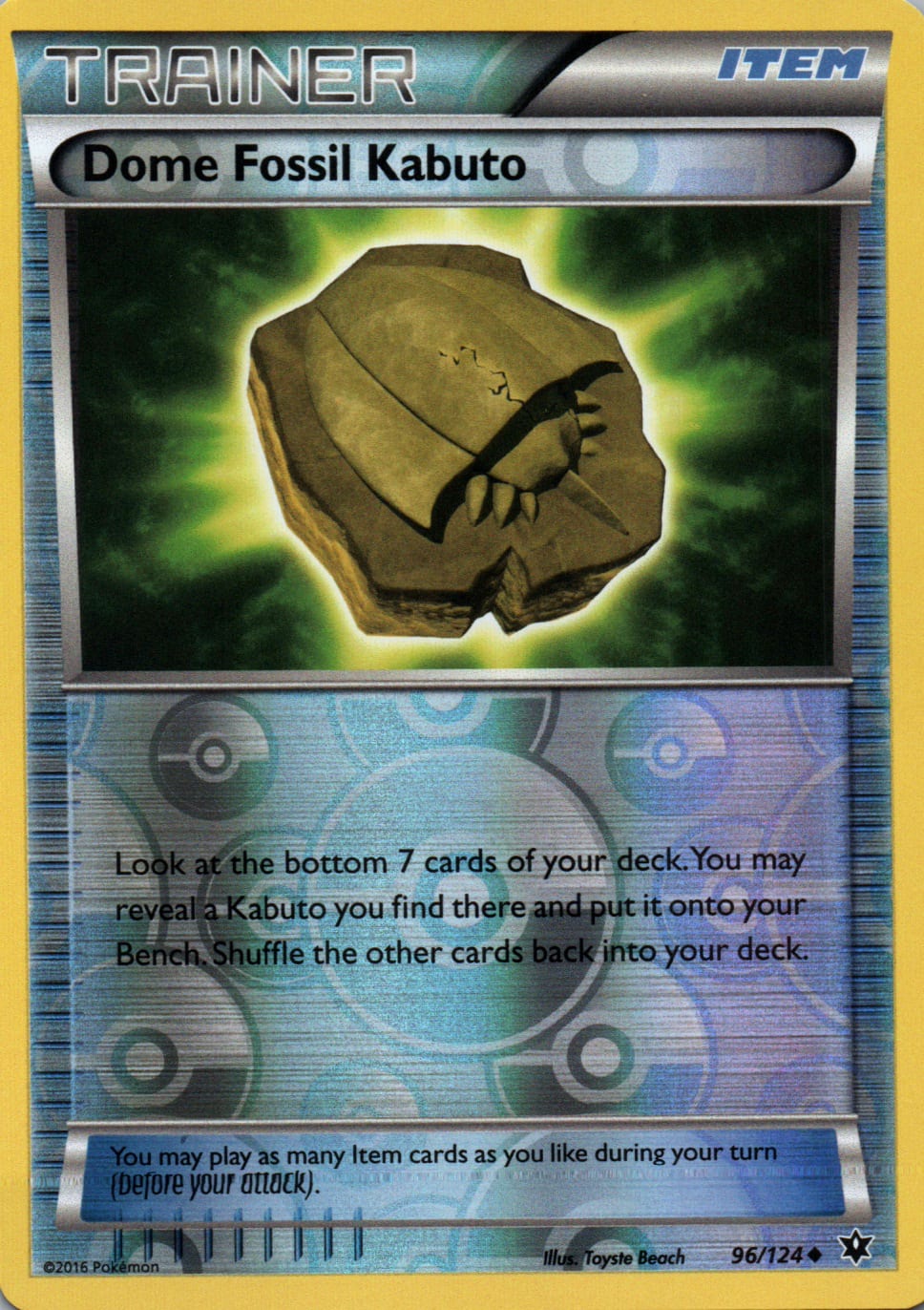 Dome Fossil Kabuto - Fates Collide - 96 - Front
