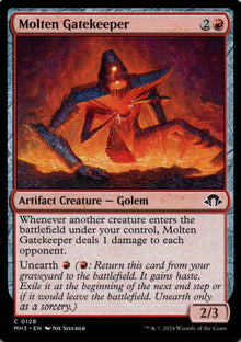 Molten Gatekeeper - Modern Horizons 3 - 128 - Front