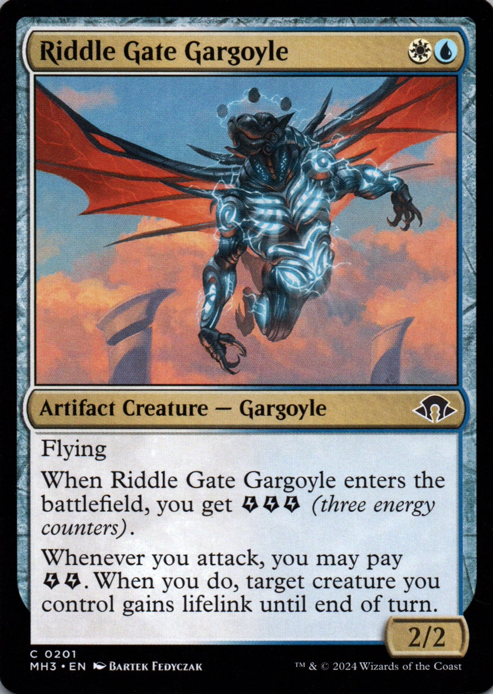 Riddle Gate Gargoyle - Modern Horizons 3 - 201 - Front