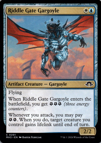 Riddle Gate Gargoyle - Modern Horizons 3 - 201 - Front
