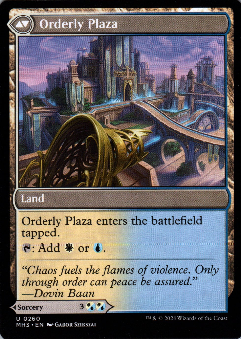 Suppression Ray // Orderly Plaza - Modern Horizons 3 - 260 - Back