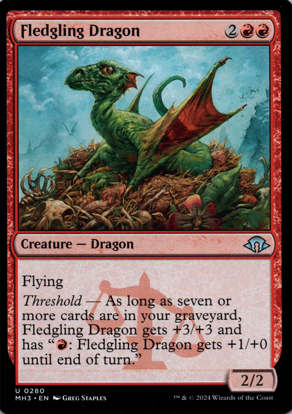 Fledgling Dragon - Modern Horizons 3 - 280 - Front