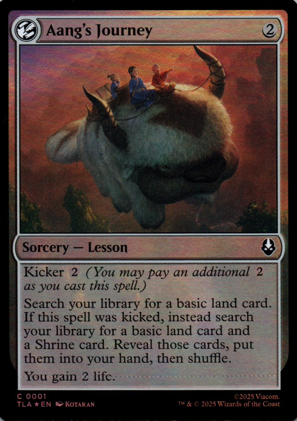 Aang's Journey - Avatar: The Last Airbender - 1 - Front