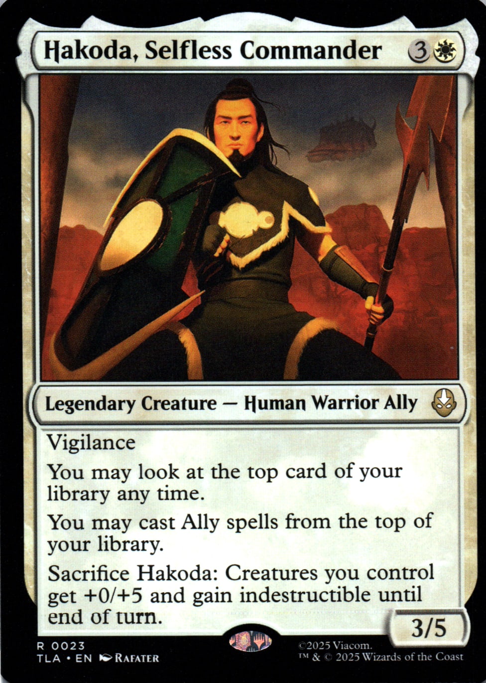 Hakoda, Selfless Commander - Avatar: The Last Airbender - 23 - Front