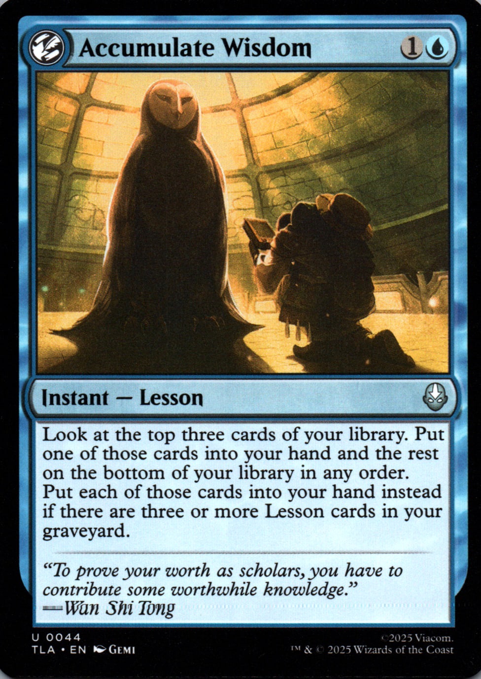 Accumulate Wisdom - Avatar: The Last Airbender - 44 - Front