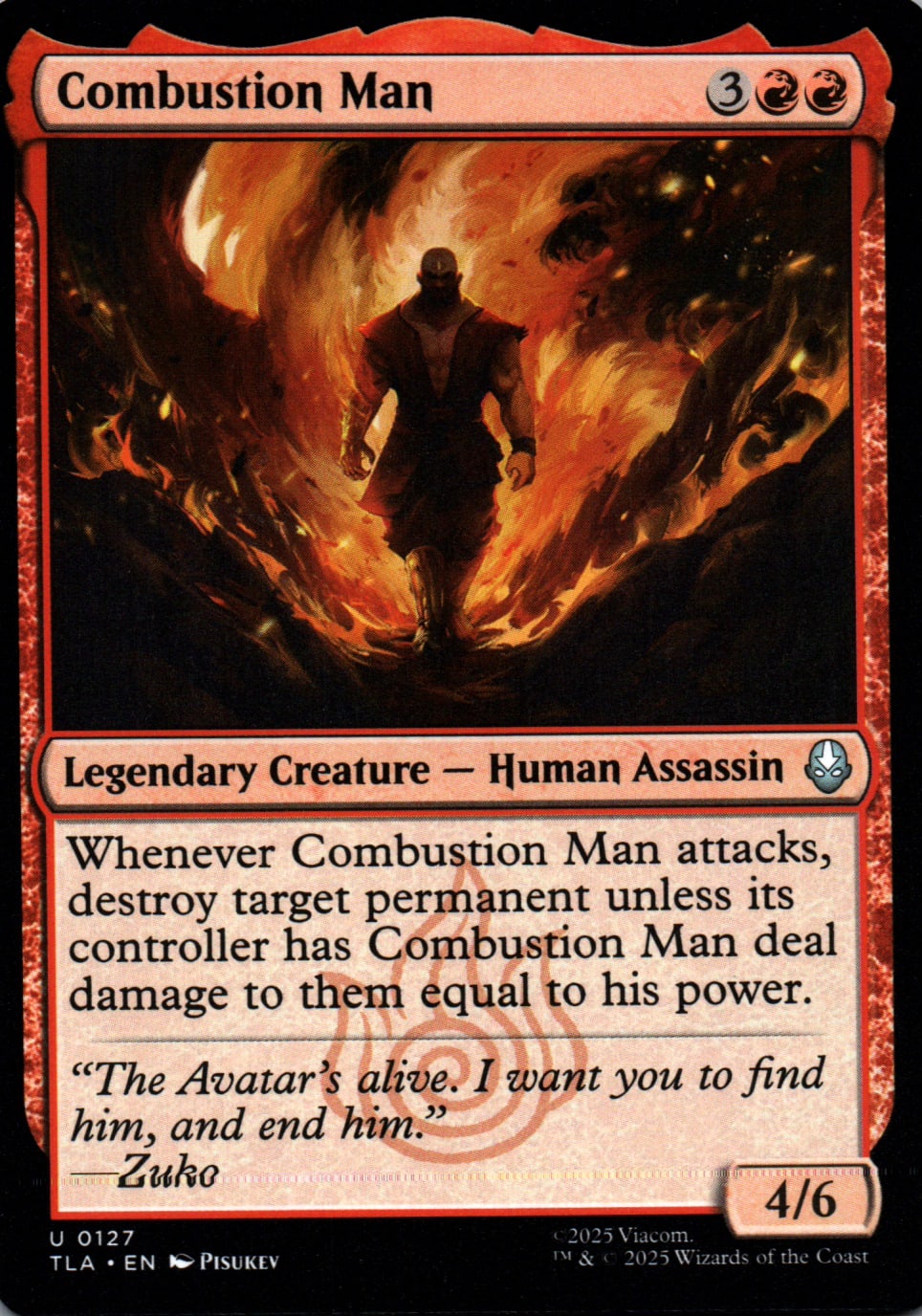 Combustion Man - Avatar: The Last Airbender - 127 - Front