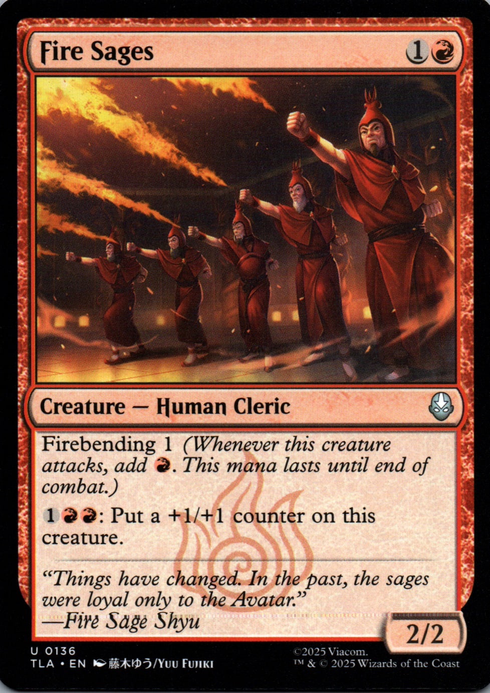 Fire Sages - Avatar: The Last Airbender - 136 - Front