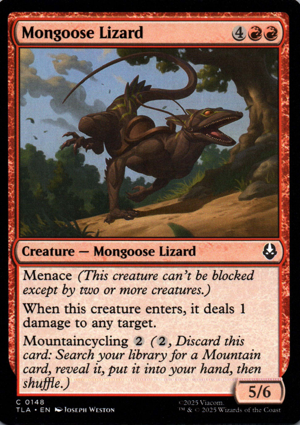 Mongoose Lizard - Avatar: The Last Airbender - 148 - Front
