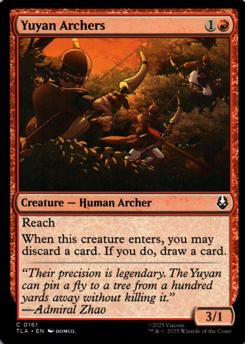 Yuyan Archers - Avatar: The Last Airbender - 161 - Front
