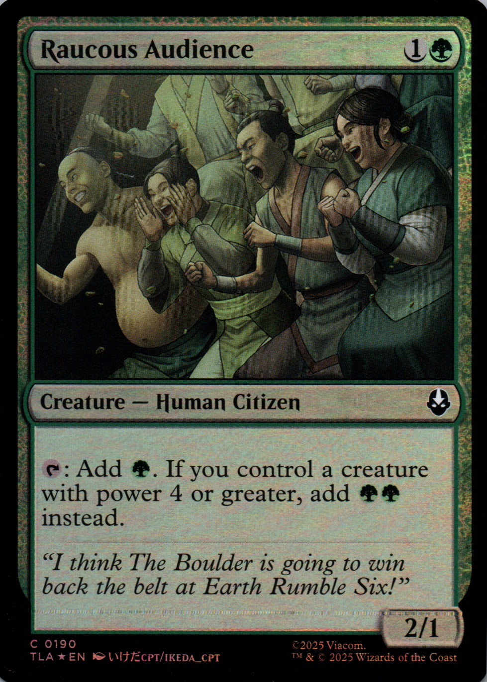 Raucous Audience - Avatar: The Last Airbender - 190 - Front