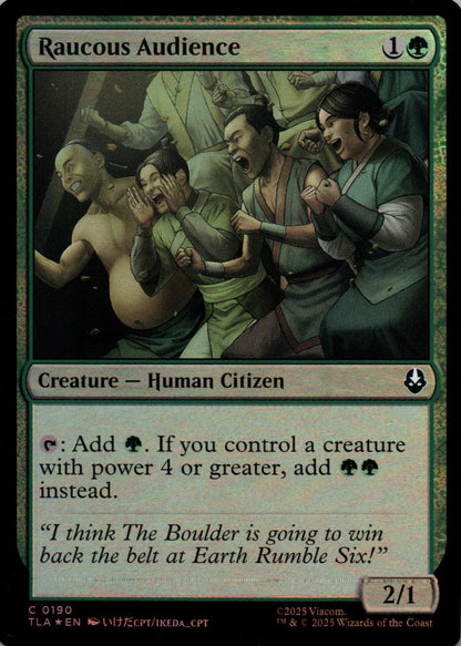 Raucous Audience - Avatar: The Last Airbender - 190 - Front