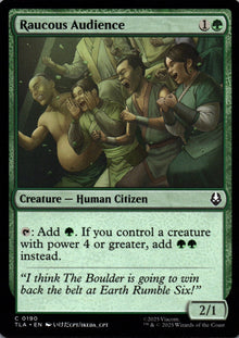 Raucous Audience - Avatar: The Last Airbender - 190 - Front