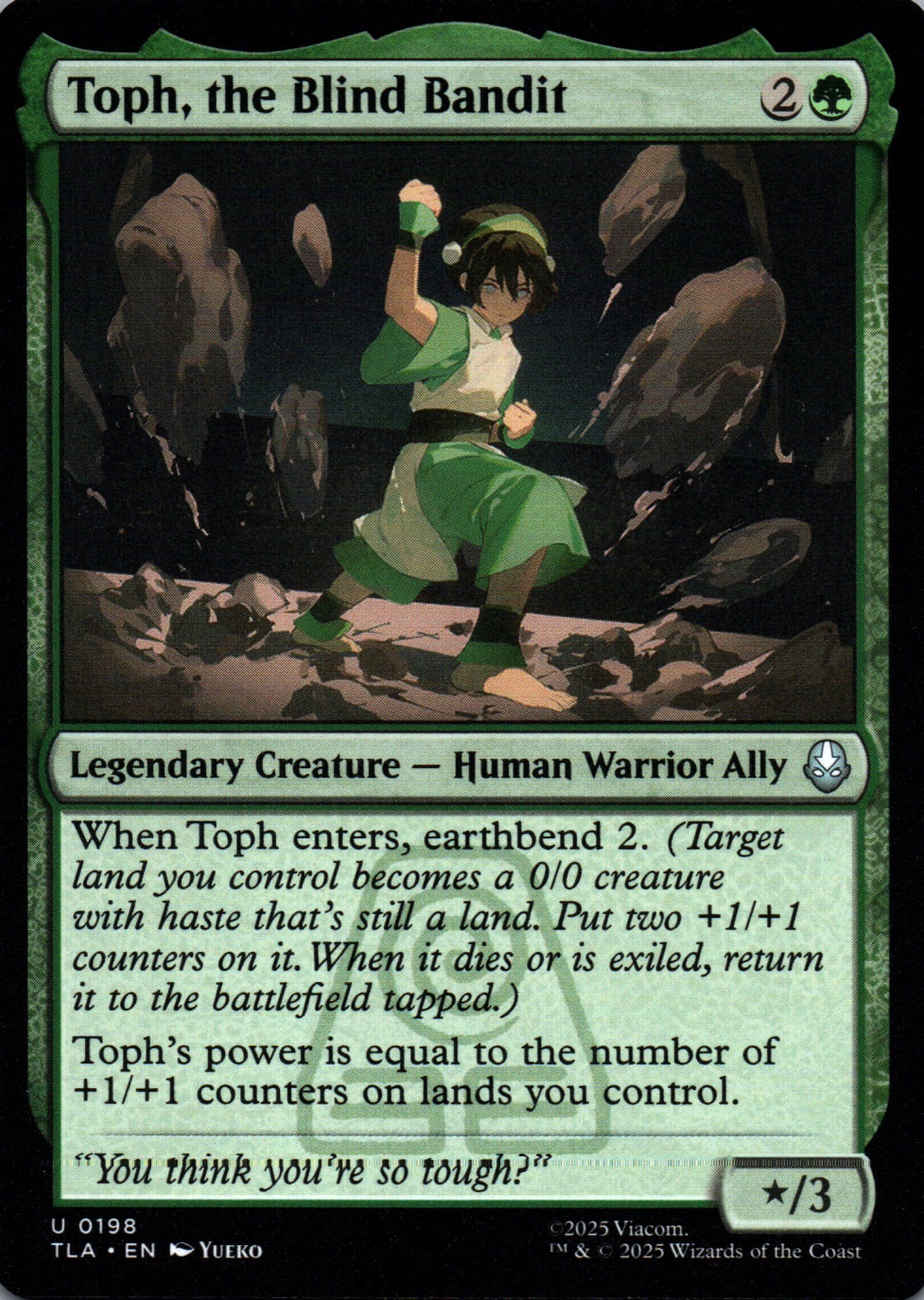 Toph, the Blind Bandit - Avatar: The Last Airbender - 198 - Front