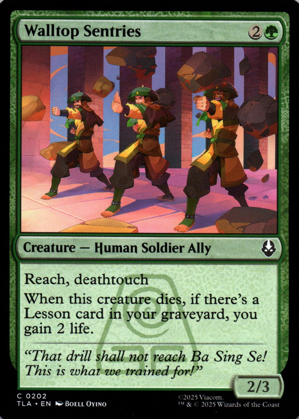 Walltop Sentries - Avatar: The Last Airbender - 202 - Front