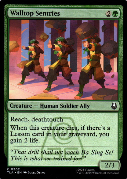 Walltop Sentries - Avatar: The Last Airbender - 202 - Front