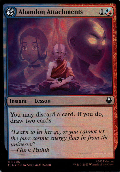 Abandon Attachments - Avatar: The Last Airbender - 205 - Front