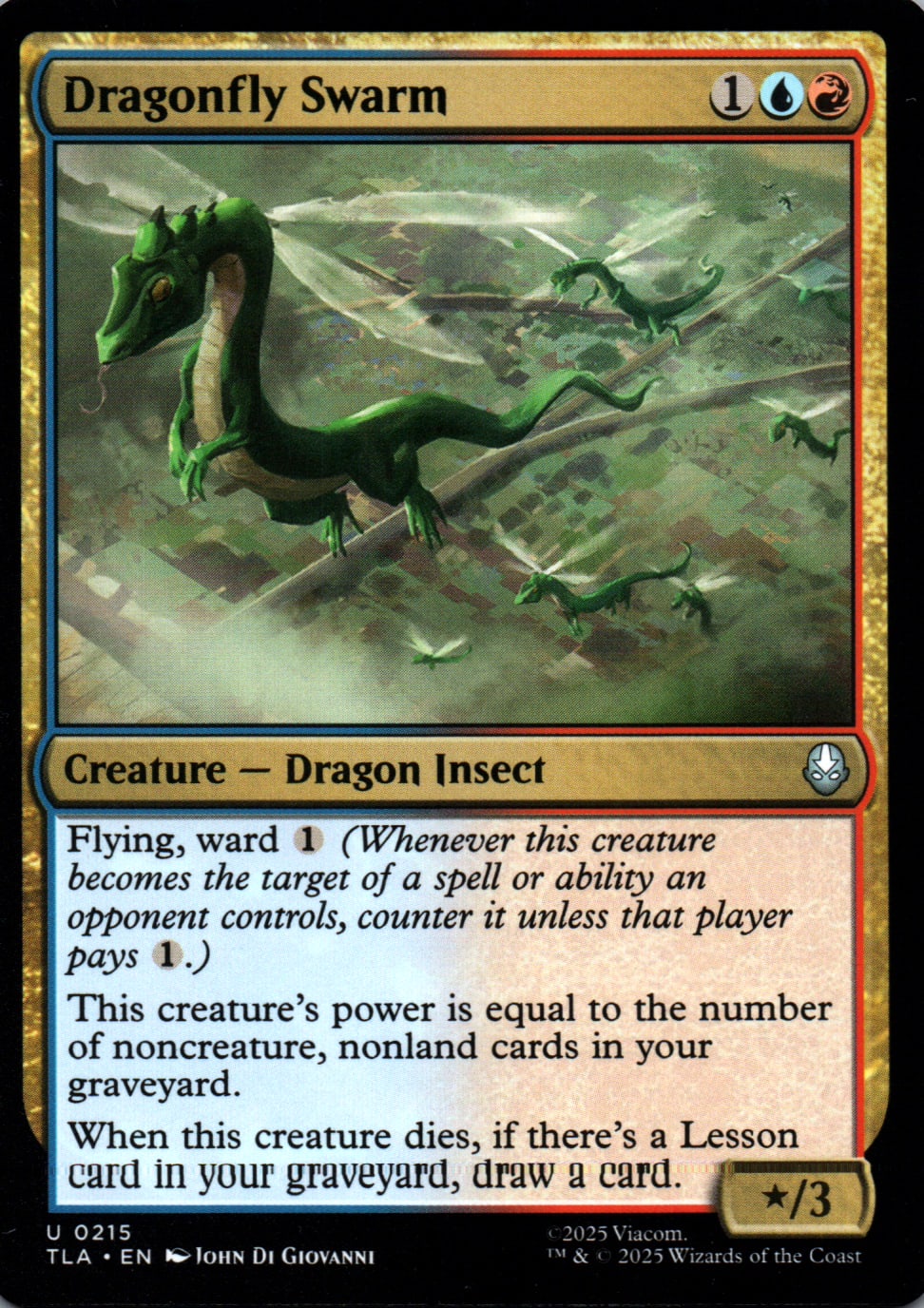 Dragonfly Swarm - Avatar: The Last Airbender - 215 - Front
