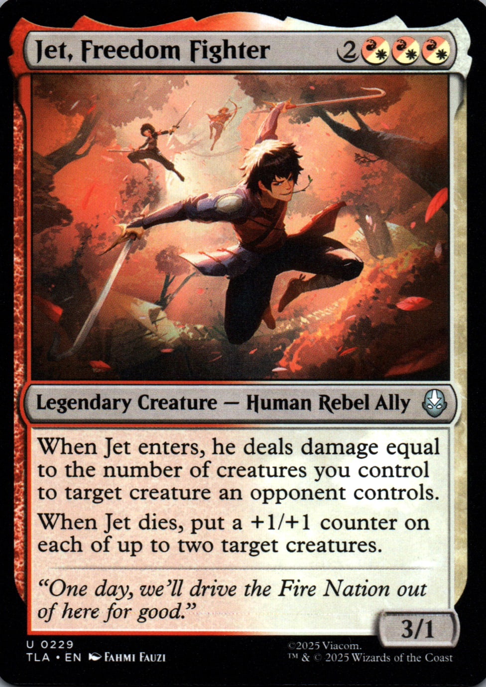 Jet, Freedom Fighter - Avatar: The Last Airbender - 229 - Front